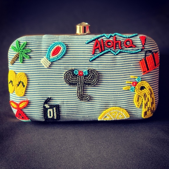 Handbags - Vacay Themed Clutch